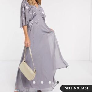 ASOS embellished Maxi dress-Mauve